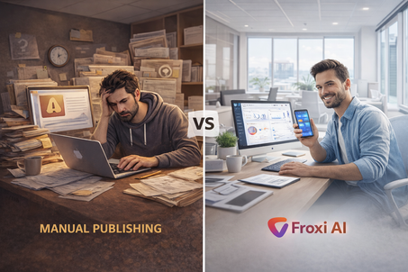 Froxi AI vs Manual Publishing: Risk, Complexity, and Speed Compared