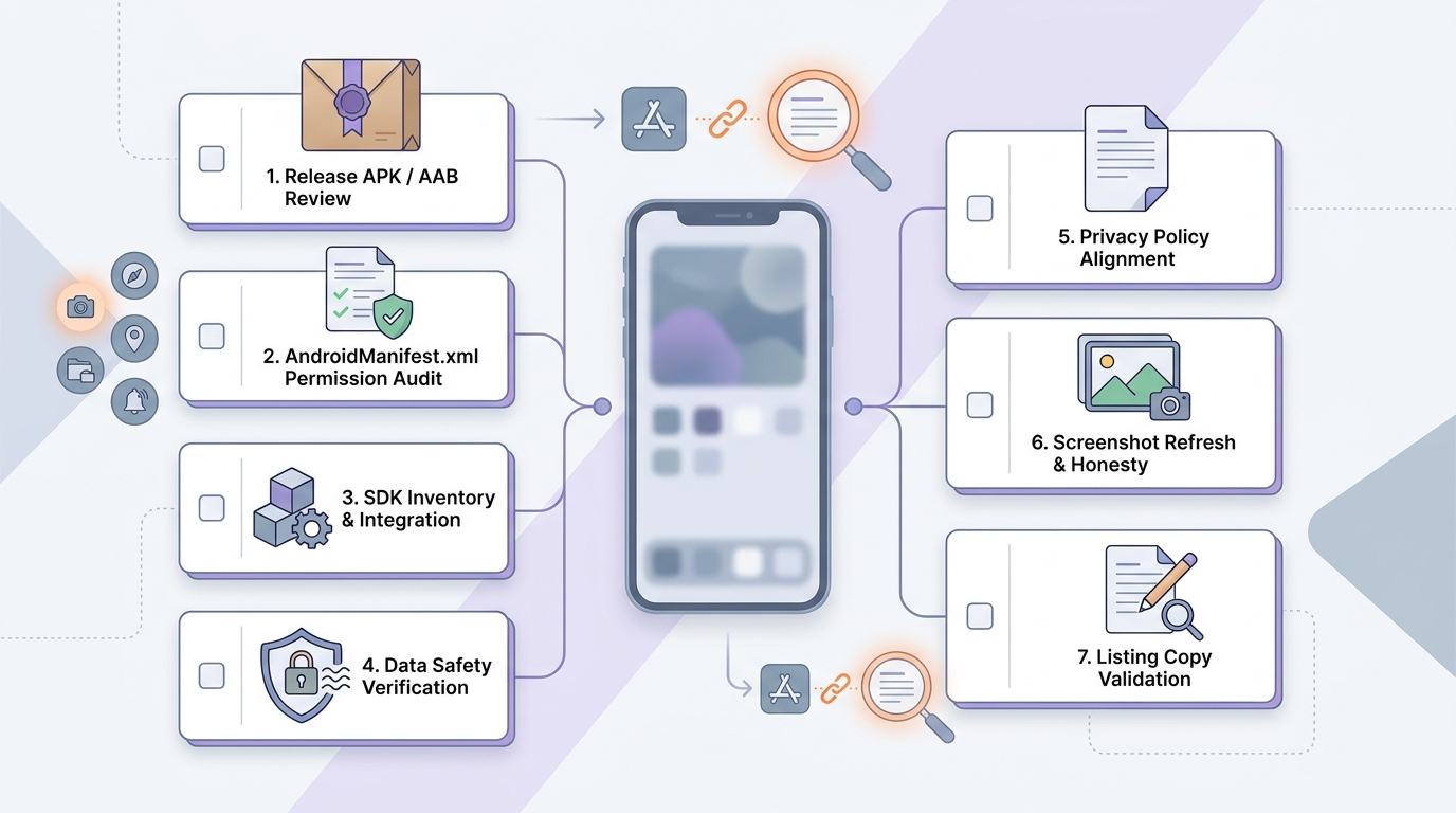 Checklist for fixing Google Play misleading metadata issues in AI-generated Android apps before resubmission Checklist for fixing Google Play misleading metadata issues in AI-generated Android apps before resubmission