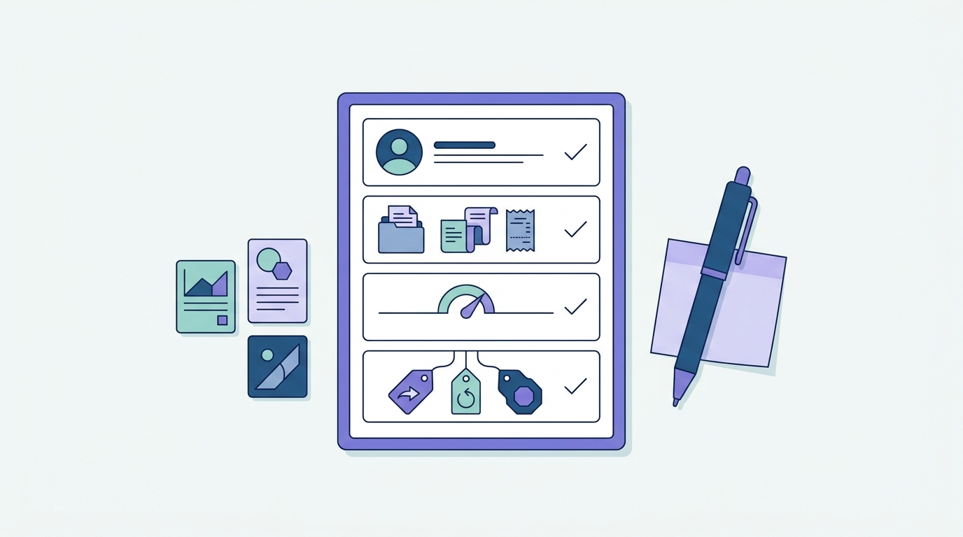 Checklist for validating an app idea before coding, including user, evidence, threshold, and decision items.