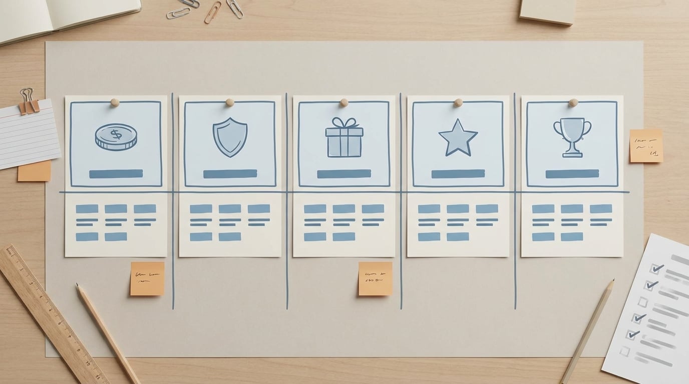 Comparison table of five reward app models for indie game founders, with best use case and tradeoff for each.