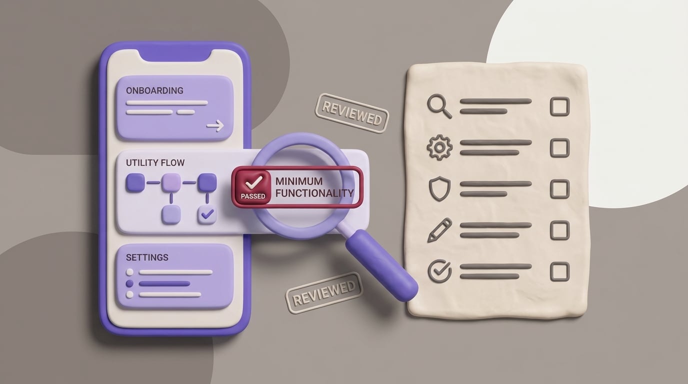 My App Looks Too Simple: How to Avoid Minimum Functionality Rejection