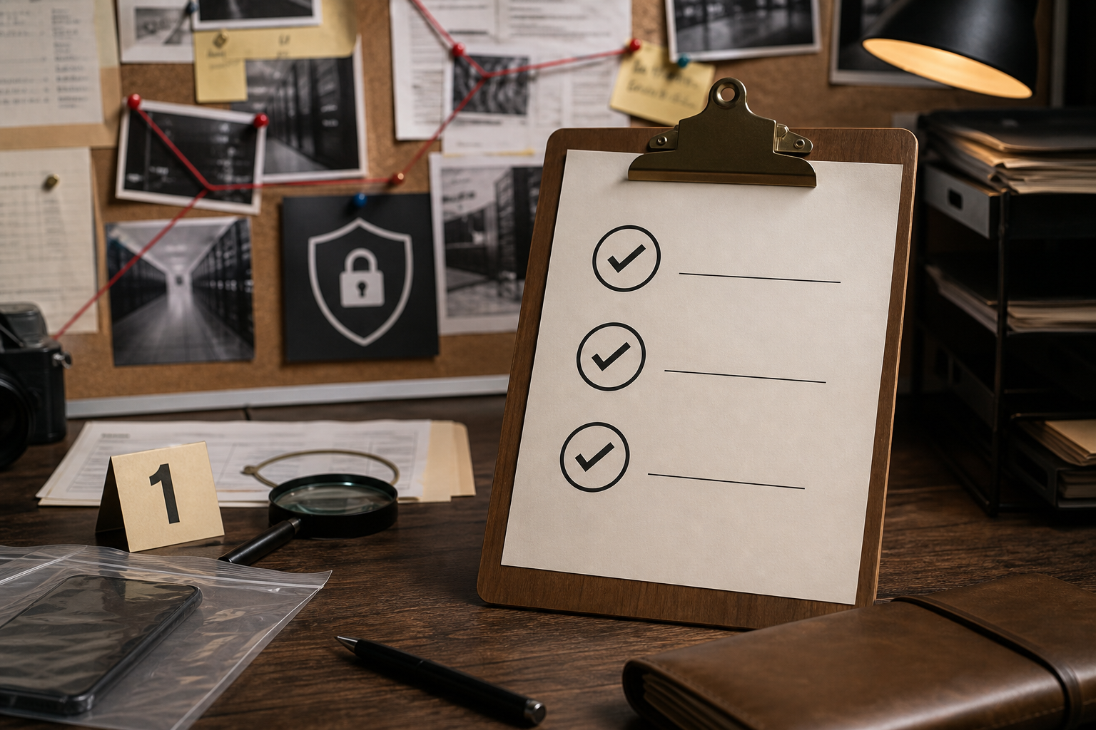 Checklist with three items: run policy scan, reserve sprint for entitlements, draft reviewer demo script.