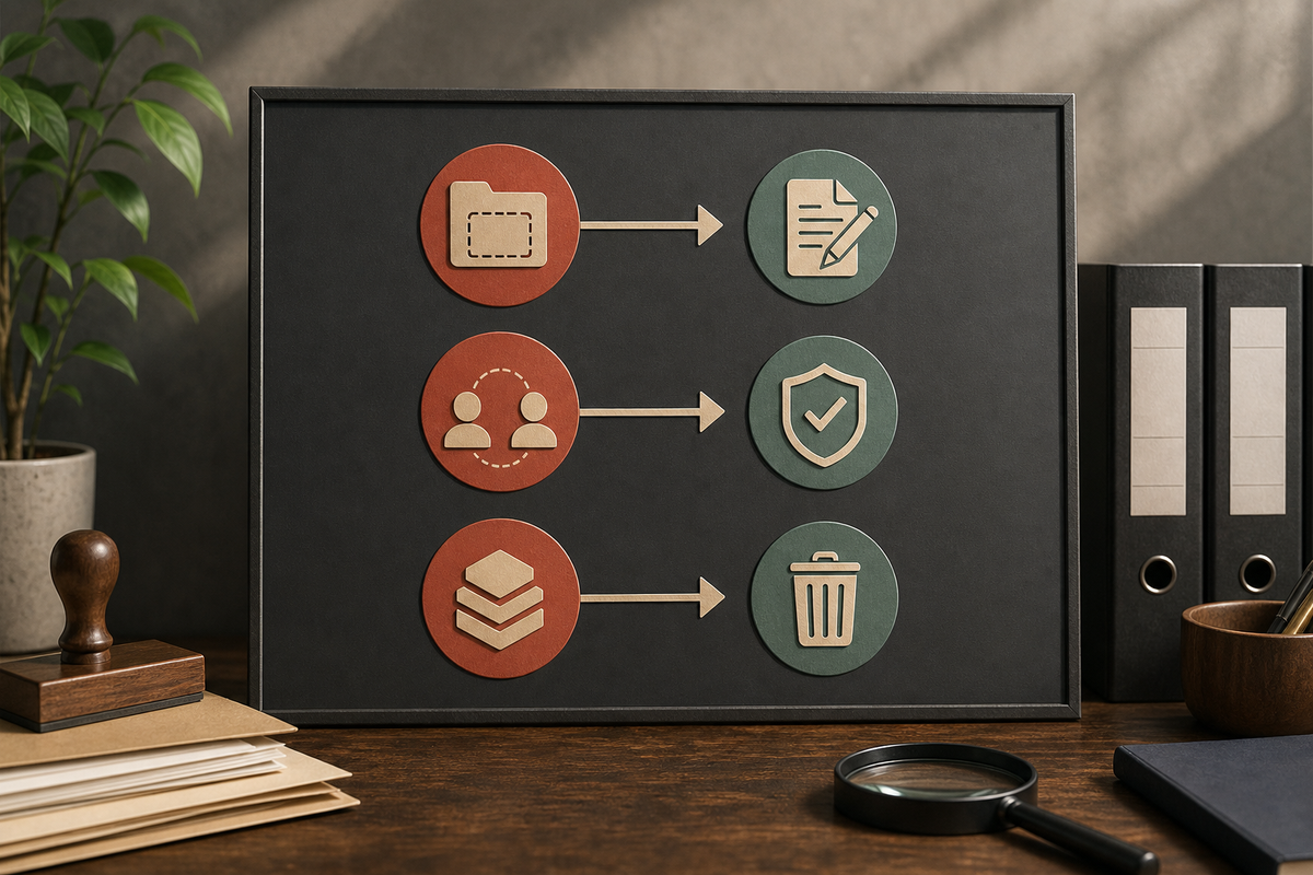 Diagram mapping mismatch types to actions: edit policy, update label, change SDK, with effort estimates. Diagram mapping mismatch types to actions: edit policy, update label, change SDK, with effort estimates.