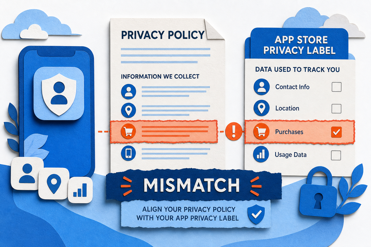 Guideline 5.1.1 Privacy Rejections: Fixing Your Privacy Policy and App Privacy Label Mismatch Guideline 5.1.1 Privacy Rejections: Fixing Your Privacy Policy and App Privacy Label Mismatch