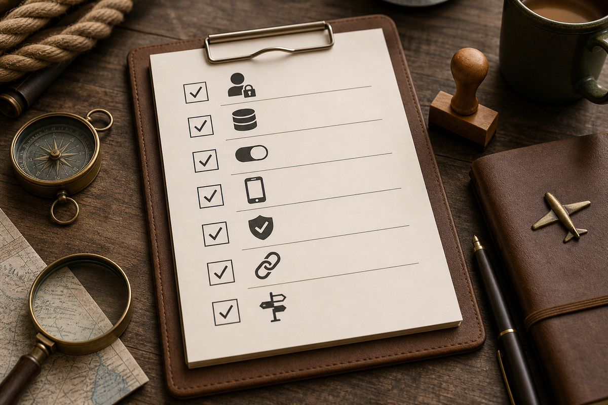 A printable 7-item pre-submission checklist to ensure no 'Coming Soon' or placeholder blockers are present before app review.