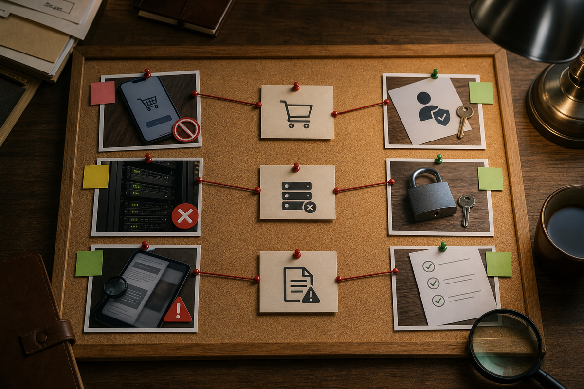 Flow diagram linking common App Store rejection triggers to the exact fixes that clear reviews.