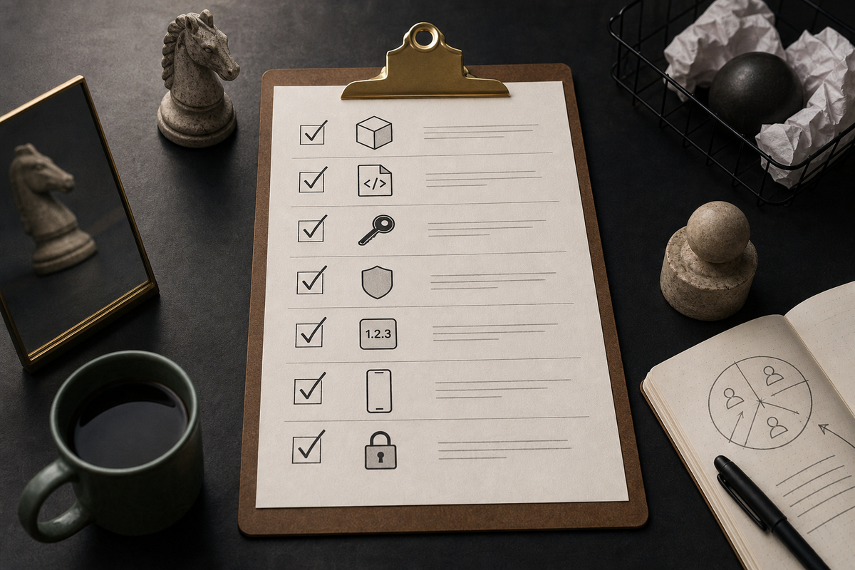 A 10-item preflight checklist specific to publishing an Expo app to App Store and Google Play. A 10-item preflight checklist specific to publishing an Expo app to App Store and Google Play.